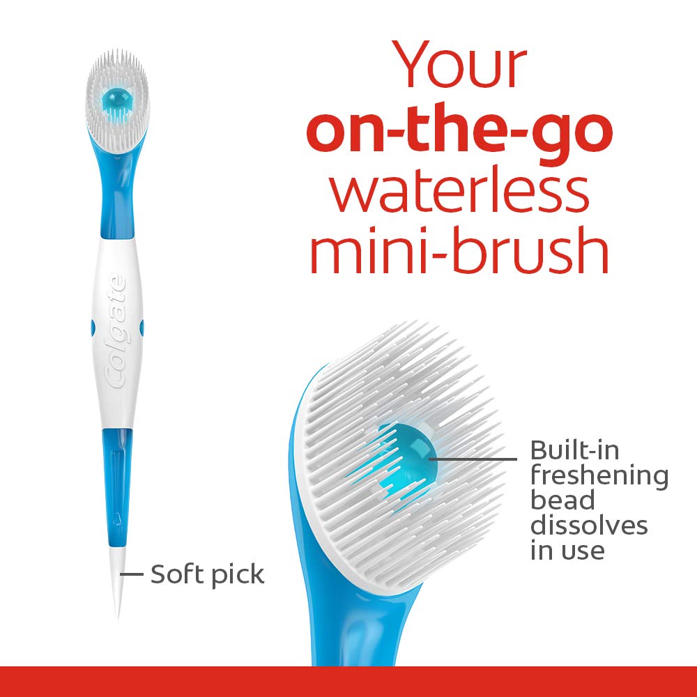 Colgate Optic White Wisp Disposable Mini Toothbrush, Cool Mint - 24 Count