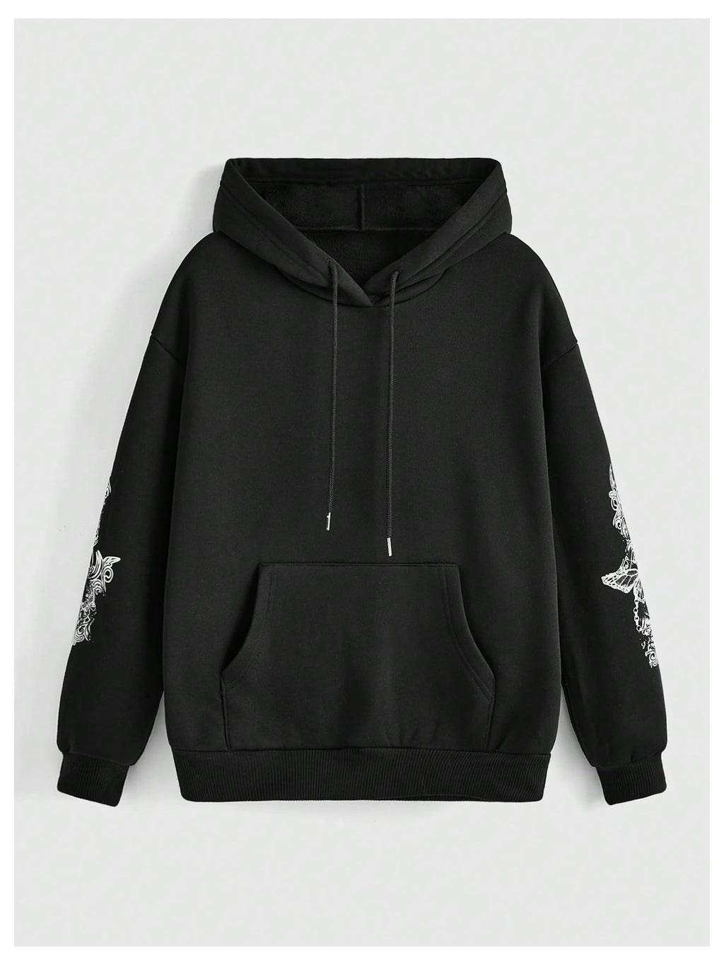 SOLY HUX Women's Graphic Hoodies Heart Print Drawstring Long Sleeve Pocket Sweatshirt Pullover Tops