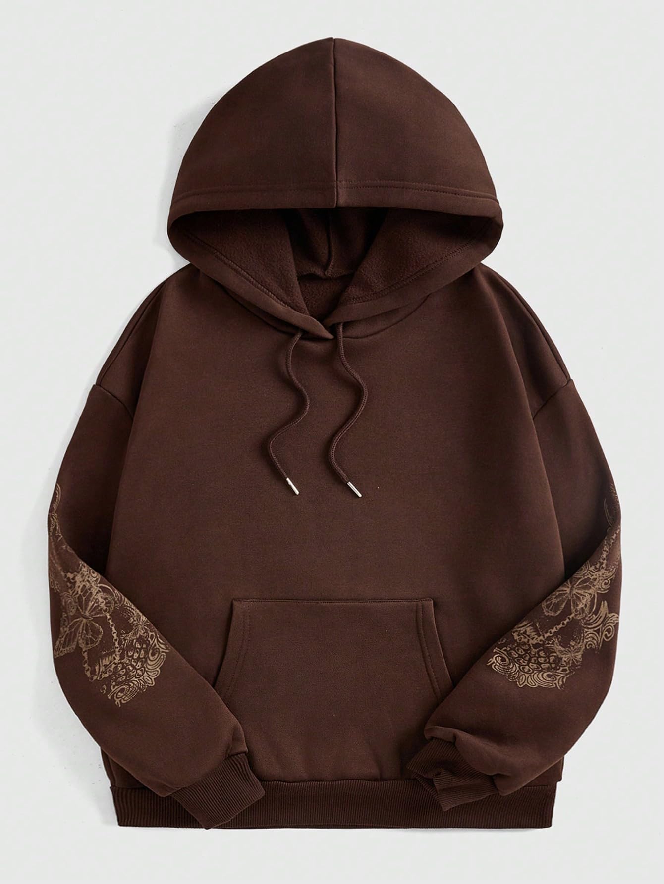 SOLY HUX Women's Graphic Hoodies Heart Print Drawstring Long Sleeve Pocket Sweatshirt Pullover Tops