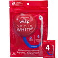 Colgate Optic White Wisp Disposable Mini Toothbrush, Cool Mint - 24 Count